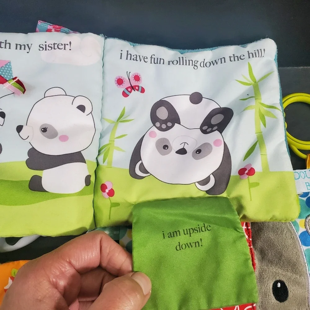 Soft Books And Sensory Toys Crinkle Peekaboo Baby Lot Of 8 Unisex Variety Bundle